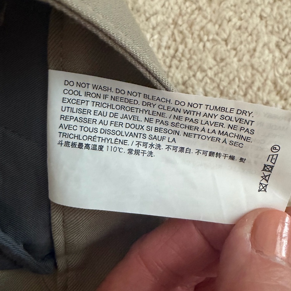 Theory Project Twill Cargo Khaki Pants Wide Leg Women's Size 6 - Picture 8 of 12